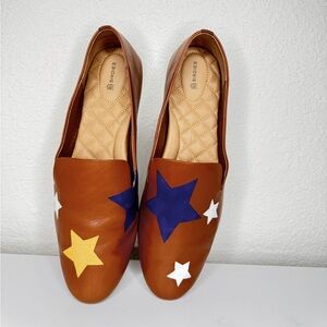 Birdies Leather The Vote Collection Painted Stars shoes/flats. Size 12